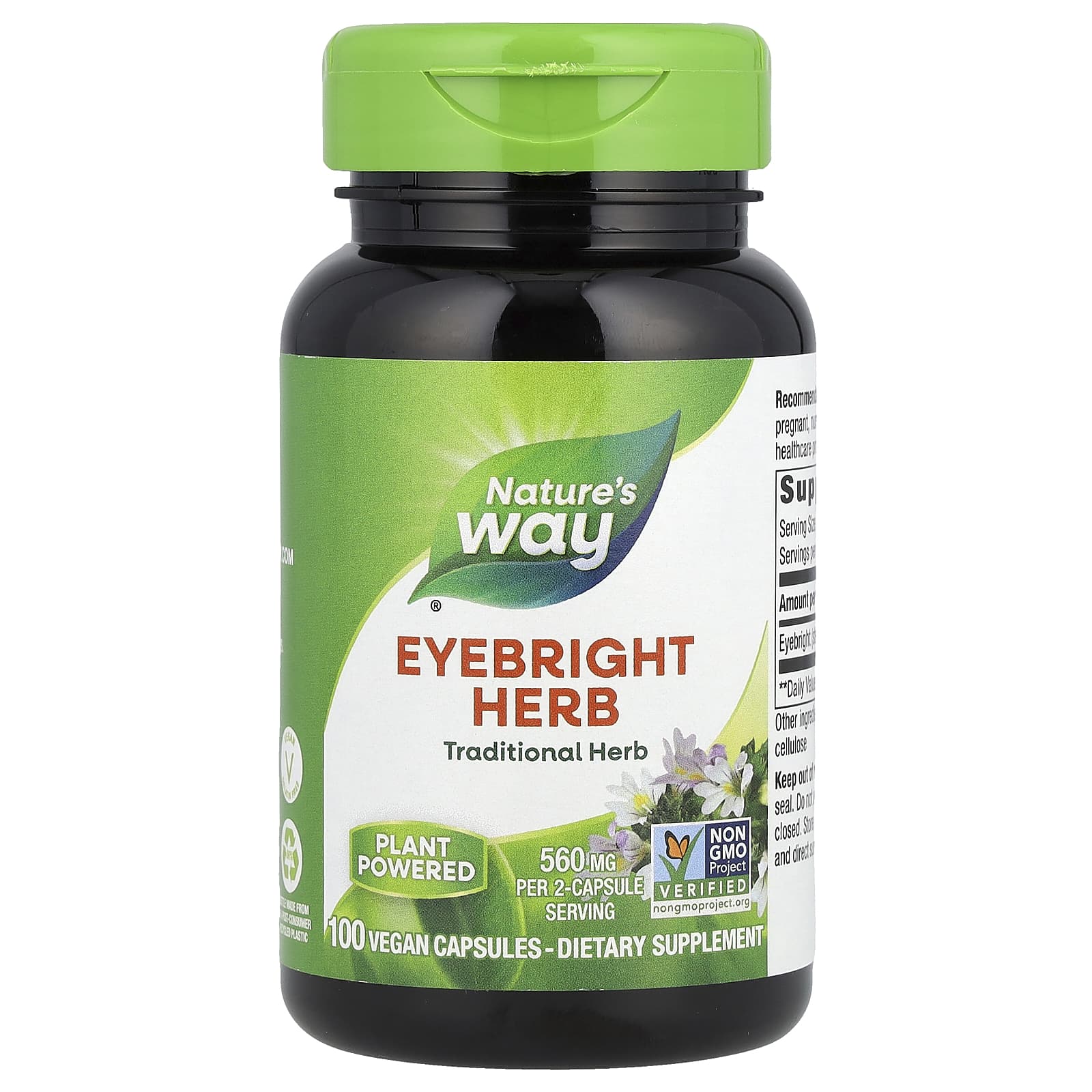Nature S Way, Eyebright Herbs, 560Mg, Vegan Capsules, 100 Capsules (280Mg per Capsule)
Nature S Way, Eyebright Herbs, 560Mg, Vegan Capsules, 100 Capsules (280Mg per Capsule)