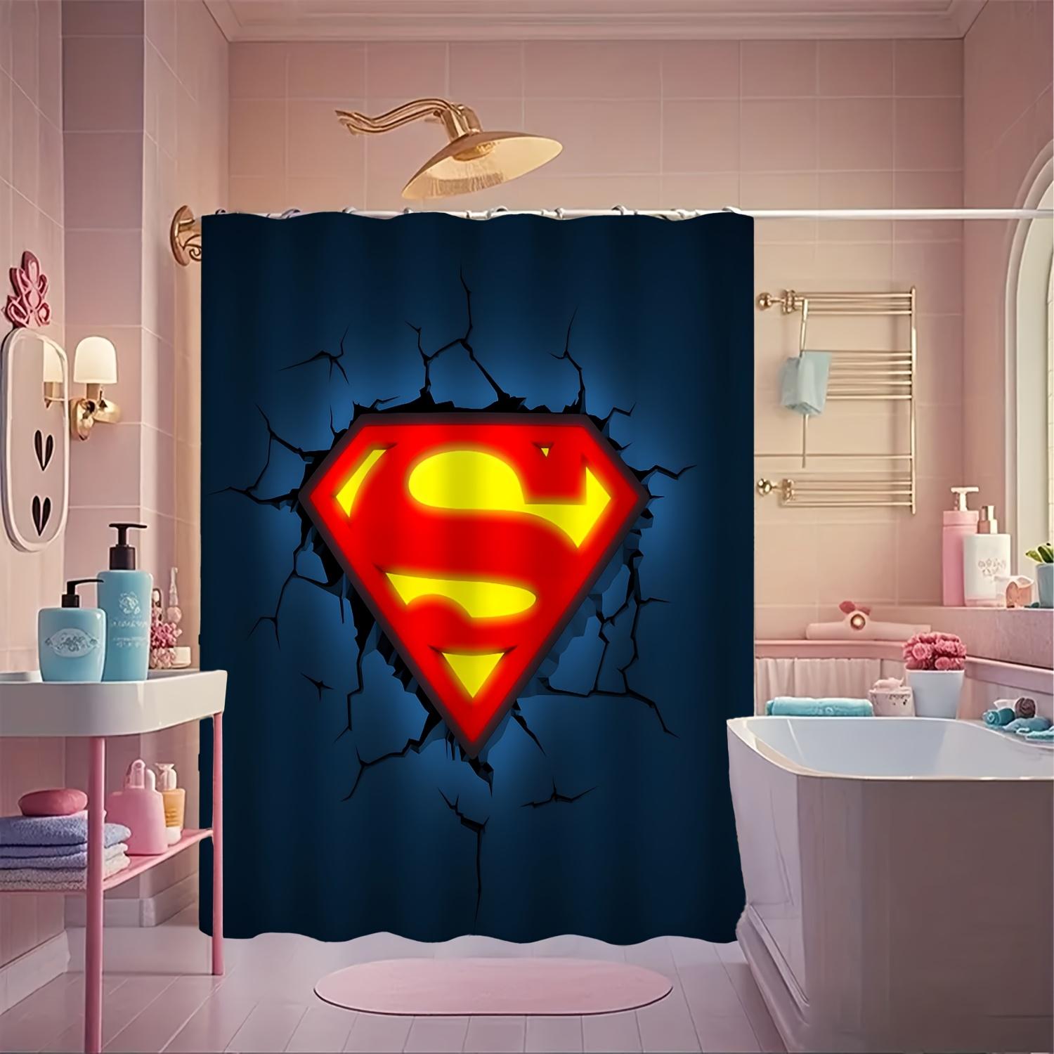A Warner Bros. Superman Cartoon-Patterned Polyester Shower Curtain, Serving As a Privacy Curtain, Home Partition Curtain, And 90x180cm
A Warner Bros. Superman Cartoon-Patterned Polyester Shower Curtain, Serving As a Privacy Curtain, Home Partition Curtain, And 90x180cm