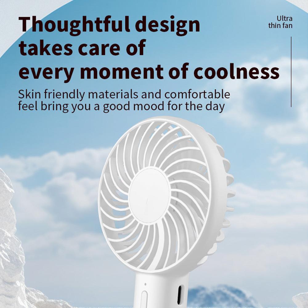 S3 Portable Rechargeable Handheld Cooling Fan 1200mAh 3 Speed Low Noise Desk Fan with Hanging Hole White
S3 Portable Rechargeable Handheld Cooling Fan 1200mAh 3 Speed Low Noise Desk Fan with Hanging Hole White