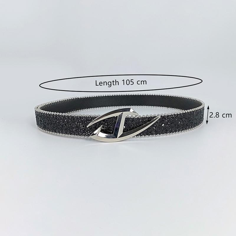 Luxury Sequin Pu Leather Belts Personalized Punk Gothic Belt For Women Jeans Decoration Waistband Gifts чорний
Luxury Sequin Pu Leather Belts Personalized Punk Gothic Belt For Women Jeans Decoration Waistband Gifts чорний