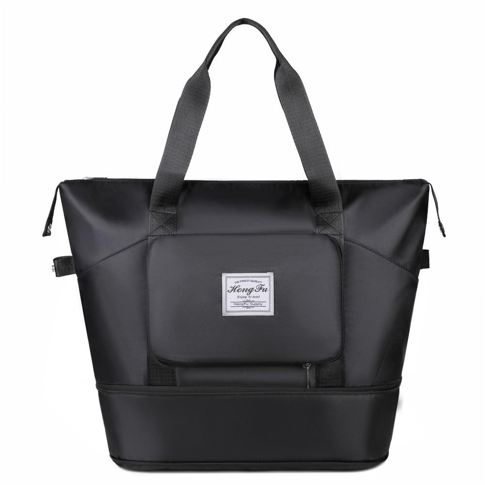 Travel expandable large-capacity travel bag dry and wet separation foldable fitness yoga bag can be set with tie rod чорний
Travel expandable large-capacity travel bag dry and wet separation foldable fitness yoga bag can be set with tie rod чорний