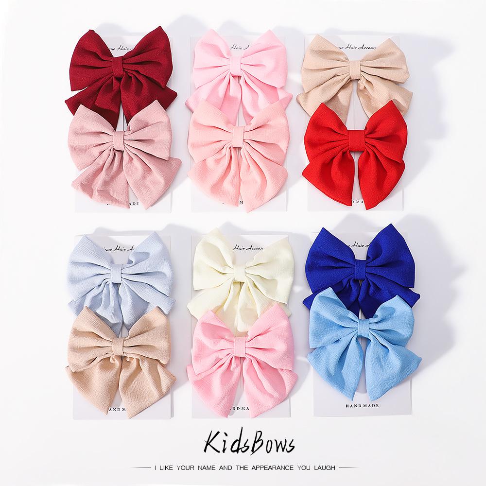 2pcs/set Elegant Sweet Bow Ribbon Hair Clip Fashion Simple Solid Clip Hair Pin Retro Barrettes with Clips Girls Hair Accessories
2pcs/set Elegant Sweet Bow Ribbon Hair Clip Fashion Simple Solid Clip Hair Pin Retro Barrettes with Clips Girls Hair Accessories