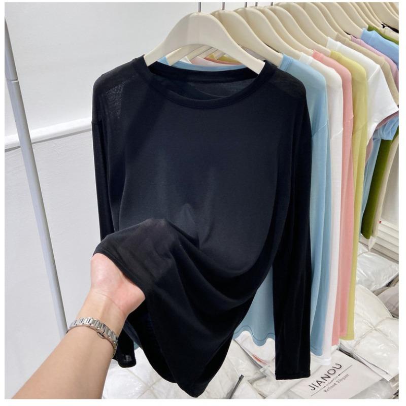Lyocell Tencel Sunscreen Women s Thin Summer New Loose Large Air Conditioning Sunscreen Hoodie Long Sleeve T-shirt for Women One size (50-75 kg)
Lyocell Tencel Sunscreen Women s Thin Summer New Loose Large Air Conditioning Sunscreen Hoodie Long Sleeve T-shirt for Women One size (50-75 kg)