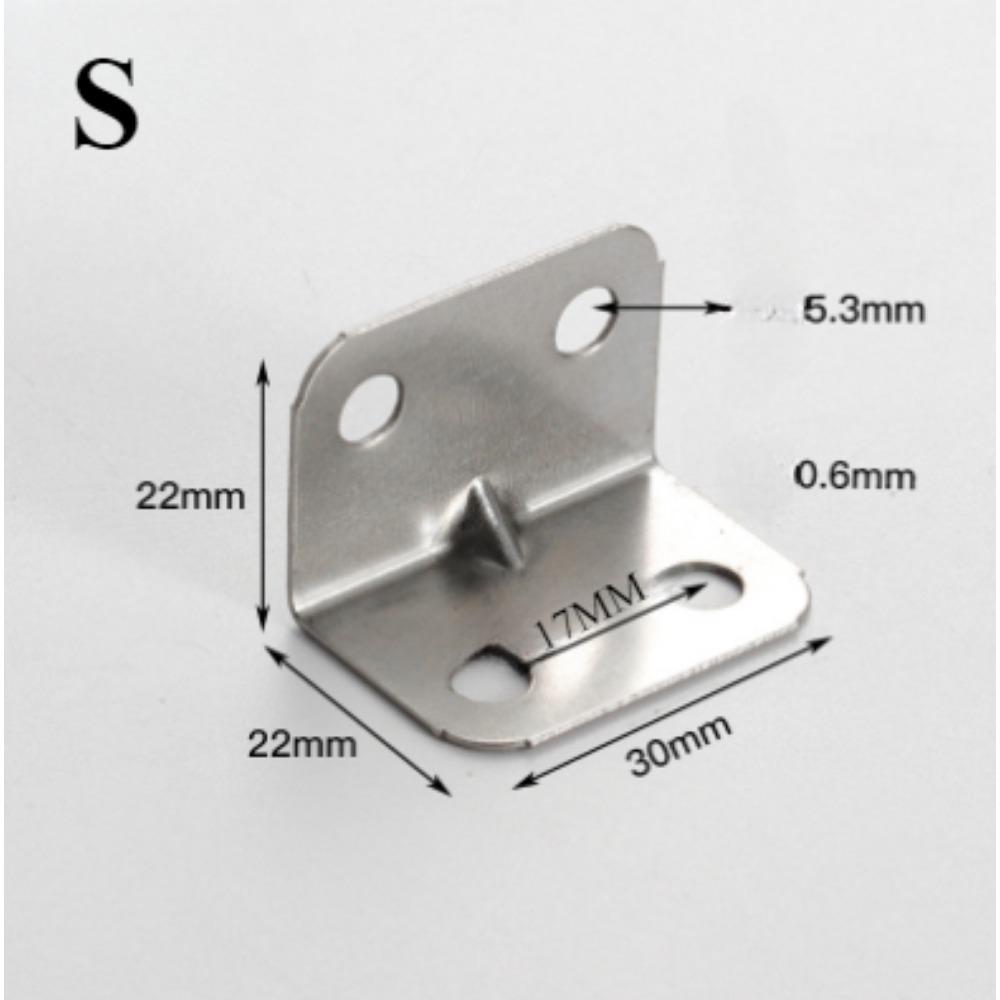 Угловой кронштейн из нержавеющей стали 90 градусов для мебели, дверцы шкафа, каркаса кровати, крепеж, опорная рама, железная пластина, угловые кронштейны, инструменты S-20PCS
Угловой кронштейн из нержавеющей стали 90 градусов для мебели, дверцы шкафа, каркаса кровати, крепеж, опорная рама, железная пластина, угловые кронштейны, инструменты S-20PCS