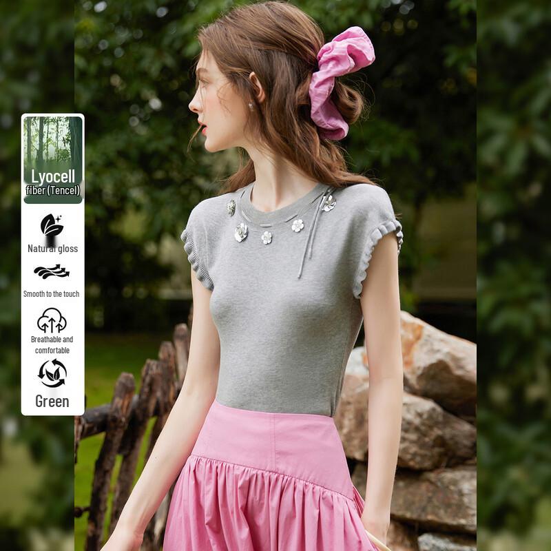Bailuyu Tencel Ruffle Sleeveless Knit Top M
Bailuyu Tencel Ruffle Sleeveless Knit Top M