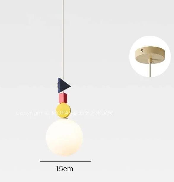 French Cream Dopamine Memphis Pendant Light - Colorful for Bedrooms, Restaurants & Kids Rooms
French Cream Dopamine Memphis Pendant Light - Colorful for Bedrooms, Restaurants & Kids Rooms