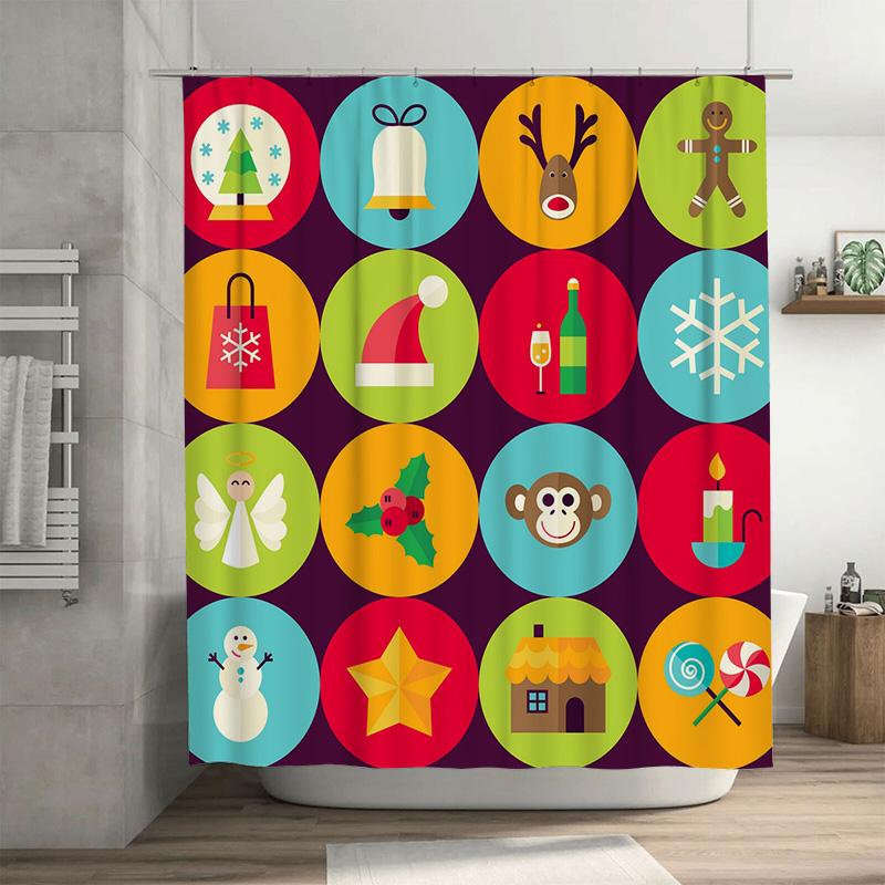 Tu Festive Shower Curtain Christmas Holiday Decor Bathroom Fabric Waterproof Holiday Vibes Xmas Pattern Modern Style Home Textil W60H190(CM)-1 Pcs
Tu Festive Shower Curtain Christmas Holiday Decor Bathroom Fabric Waterproof Holiday Vibes Xmas Pattern Modern Style Home Textil W60H190(CM)-1 Pcs