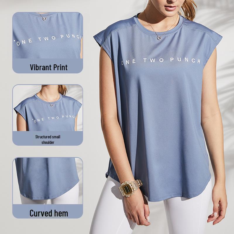 AI Sleeveless English Print Loose Sports Tank Top for Women - Summer Fitness, Running, Yoga Medium
AI Sleeveless English Print Loose Sports Tank Top for Women - Summer Fitness, Running, Yoga Medium
