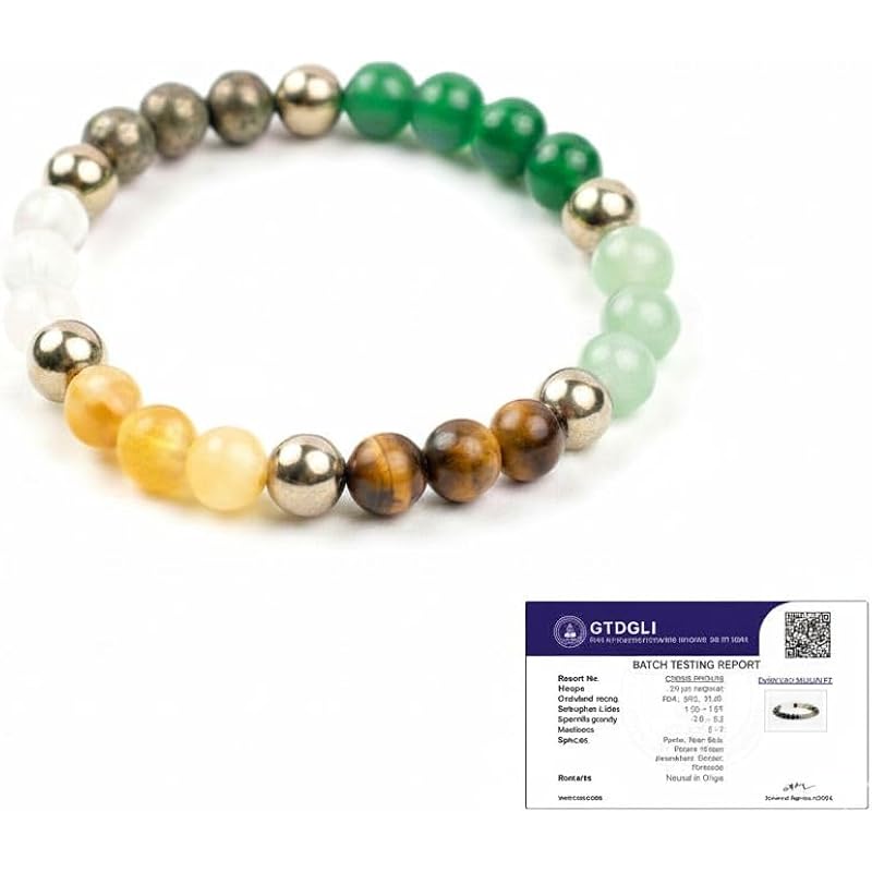 Astrotalk Dhan Yog Bracelet for Wealth & Prosperity, Pyrite Citrine Aventurine Crystal Bracelet for Men & Women, Certificate of Authenticity
Astrotalk Dhan Yog Bracelet for Wealth & Prosperity, Pyrite Citrine Aventurine Crystal Bracelet for Men & Women, Certificate of Authenticity