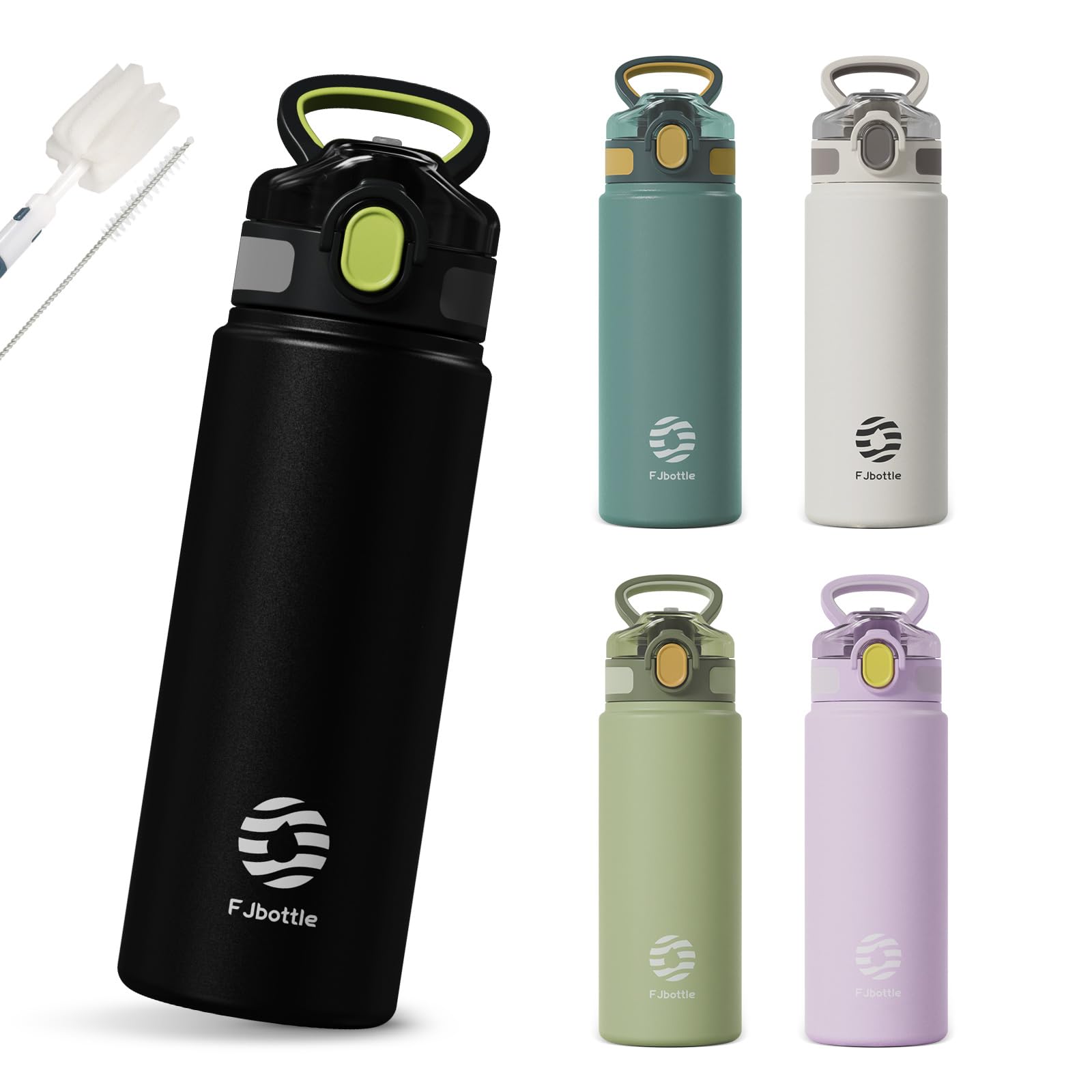 Кружка-бутылка FJbottle с вакуумной изоляцией для воды, легкая в использовании, из нержавеющей стали, в комплект входит щеточка для чистки, черная бутылка, 720 мл, (с ручкой), 2 пути
Кружка-бутылка FJbottle с вакуумной изоляцией для воды, легкая в использовании, из нержавеющей стали, в комплект входит щеточка для чистки, черная бутылка, 720 мл, (с ручкой), 2 пути