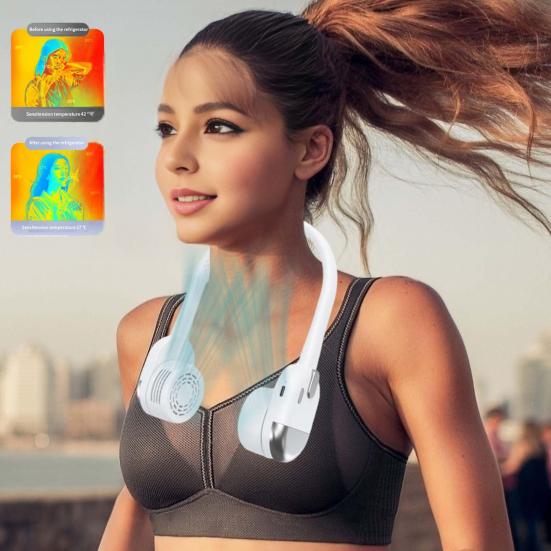 Yousheng Bladeless Neck Fan Hands-free Cooling Device 3 Speeds Foldable Rechargeable Strong Wind Hanging Neck Fan белый
Yousheng Bladeless Neck Fan Hands-free Cooling Device 3 Speeds Foldable Rechargeable Strong Wind Hanging Neck Fan белый