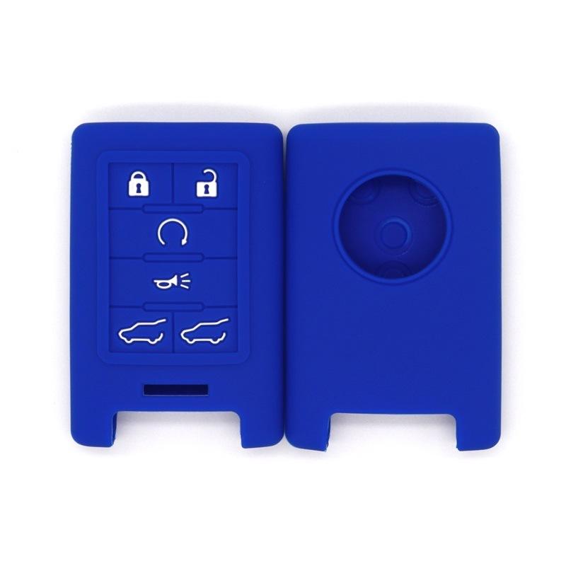 Silicone key cover, suitable for Cadillac XT-5, CT6, ATS car key bag, high-quality shockproof key cover темно-синього кольору
Silicone key cover, suitable for Cadillac XT-5, CT6, ATS car key bag, high-quality shockproof key cover темно-синього кольору