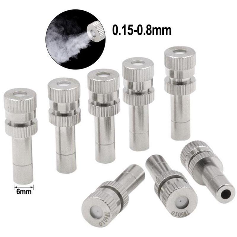 6mm Low Pressure Fine Atomization Nozzles 0.15~0.8mm Brass Misting Sprayers Irrigation Disinfection Cooling Fog Nozzles A
6mm Low Pressure Fine Atomization Nozzles 0.15~0.8mm Brass Misting Sprayers Irrigation Disinfection Cooling Fog Nozzles A