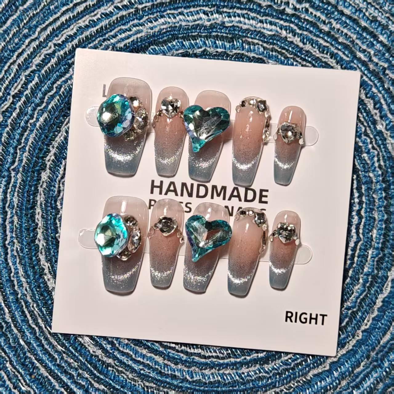 Handmade Reusable Cat Eye Gel Nail Art Patches – Removable Whitening Design Extra Small XS
Handmade Reusable Cat Eye Gel Nail Art Patches – Removable Whitening Design Extra Small XS