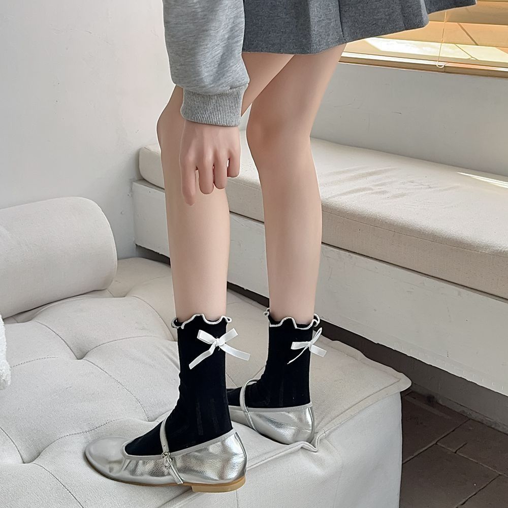 Хлопковые носки Balletcore Bow Socks в японском стиле с бантом из ленты, модные женские носки серый
Хлопковые носки Balletcore Bow Socks в японском стиле с бантом из ленты, модные женские носки серый