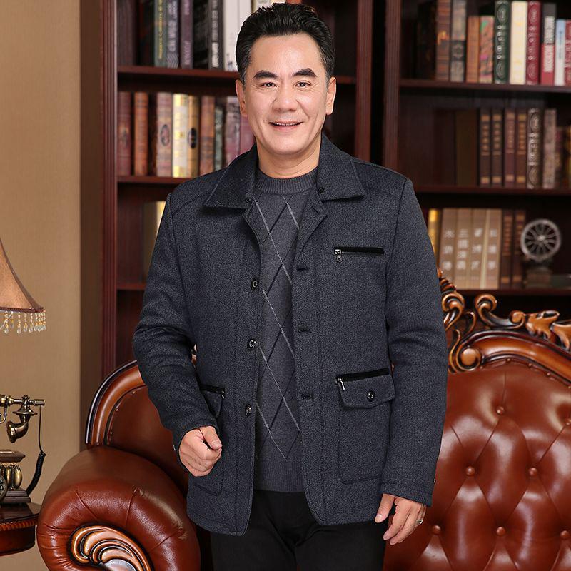 Warm Fleece-Lined Cotton Jacket for Men - Ideal for Middle-Aged and Elderly, Perfect for Autumn & Winter 185/100A for 135-150 jin
Warm Fleece-Lined Cotton Jacket for Men - Ideal for Middle-Aged and Elderly, Perfect for Autumn & Winter 185/100A for 135-150 jin