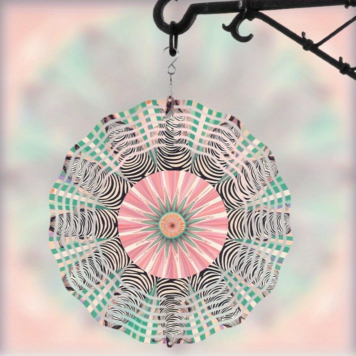 360 Degree Rotating Metal Wind Chime 10 Inch Vibrant Zebra Floral Design Perfect for Garden Balcony Yard Decor Year Round Outdoor Charm 01A
360 Degree Rotating Metal Wind Chime 10 Inch Vibrant Zebra Floral Design Perfect for Garden Balcony Yard Decor Year Round Outdoor Charm 01A