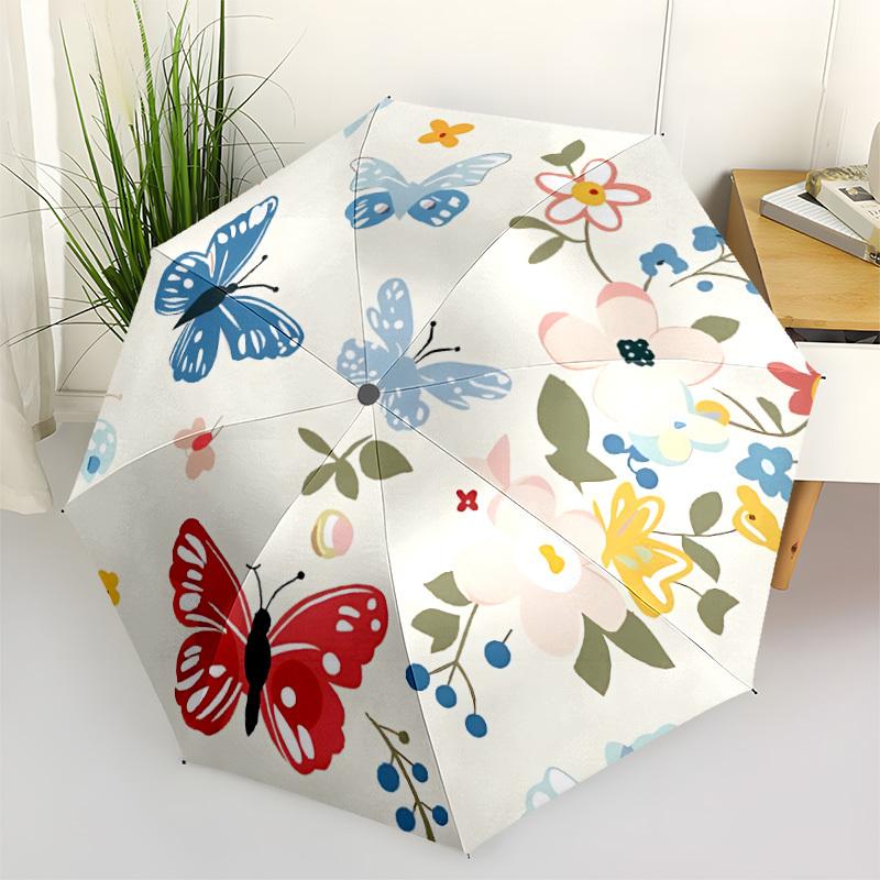 1pc Butterfly Floral Automatic Umbrella | Portable Foldable 8-Rib Manual Open, Cute Birthday & Holiday Gift for Outdoor yy260107080
1pc Butterfly Floral Automatic Umbrella | Portable Foldable 8-Rib Manual Open, Cute Birthday & Holiday Gift for Outdoor yy260107080