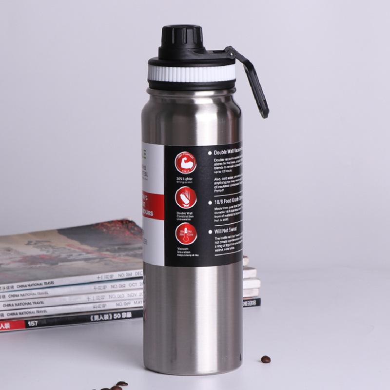 800ML/1L Stainless Steel Sports Thermal Cup Outdoor Leak-proof Thermos Water Bottle Portable Tumbler Vacuum Flasks Insulated Cup 800ml
800ML/1L Stainless Steel Sports Thermal Cup Outdoor Leak-proof Thermos Water Bottle Portable Tumbler Vacuum Flasks Insulated Cup 800ml