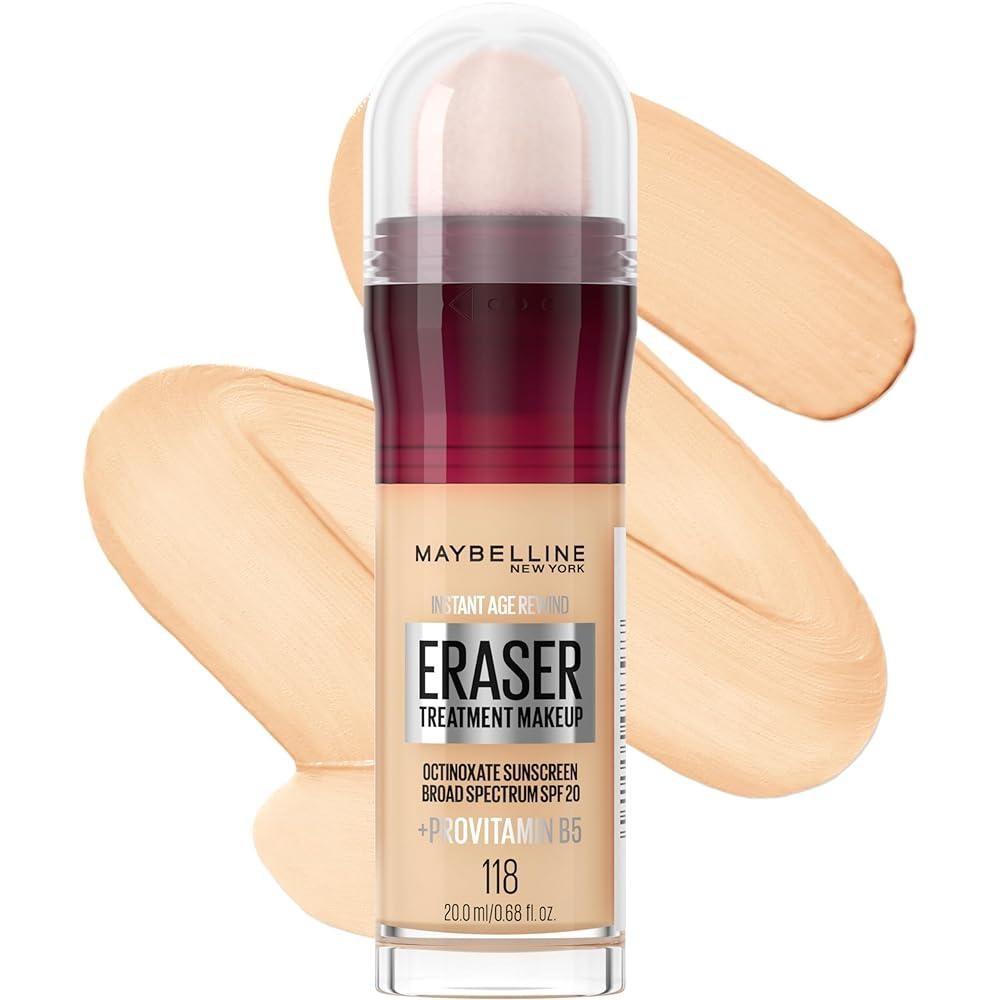 Maybelline New York Instant Age Rewind Eraser Treatment Makeup Pure Beige 20 унций (7ml), 118, 1 шт.
Maybelline New York Instant Age Rewind Eraser Treatment Makeup Pure Beige 20 унций (7ml), 118, 1 шт.