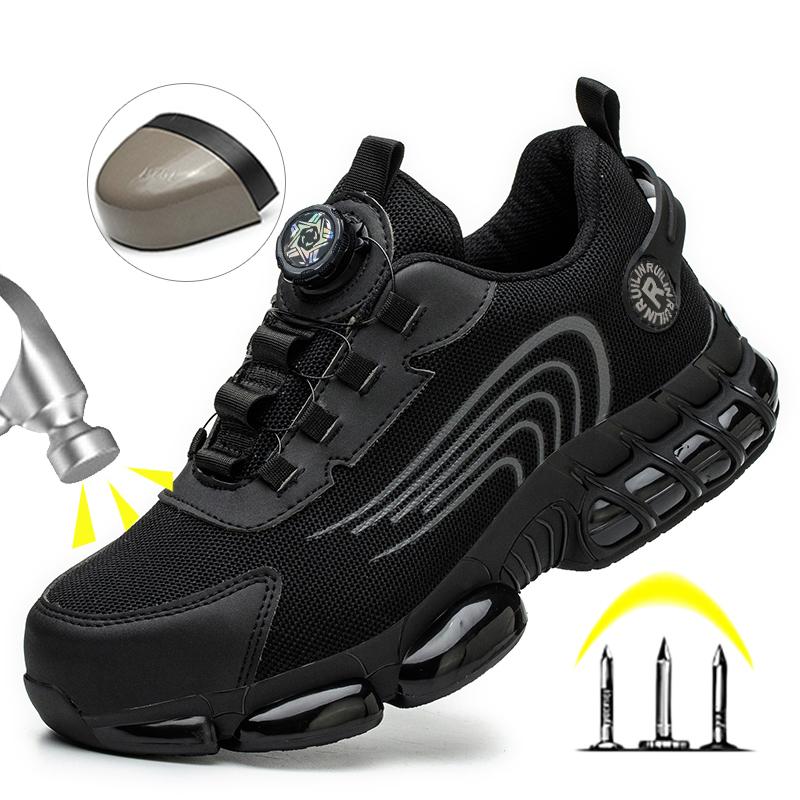 Anti-smash Steel Toe Protection Safety Shoes Men Rotating Button Work Safety Shoes for Men Anti Puncture Work Shoes Sneakers 39
Anti-smash Steel Toe Protection Safety Shoes Men Rotating Button Work Safety Shoes for Men Anti Puncture Work Shoes Sneakers 39