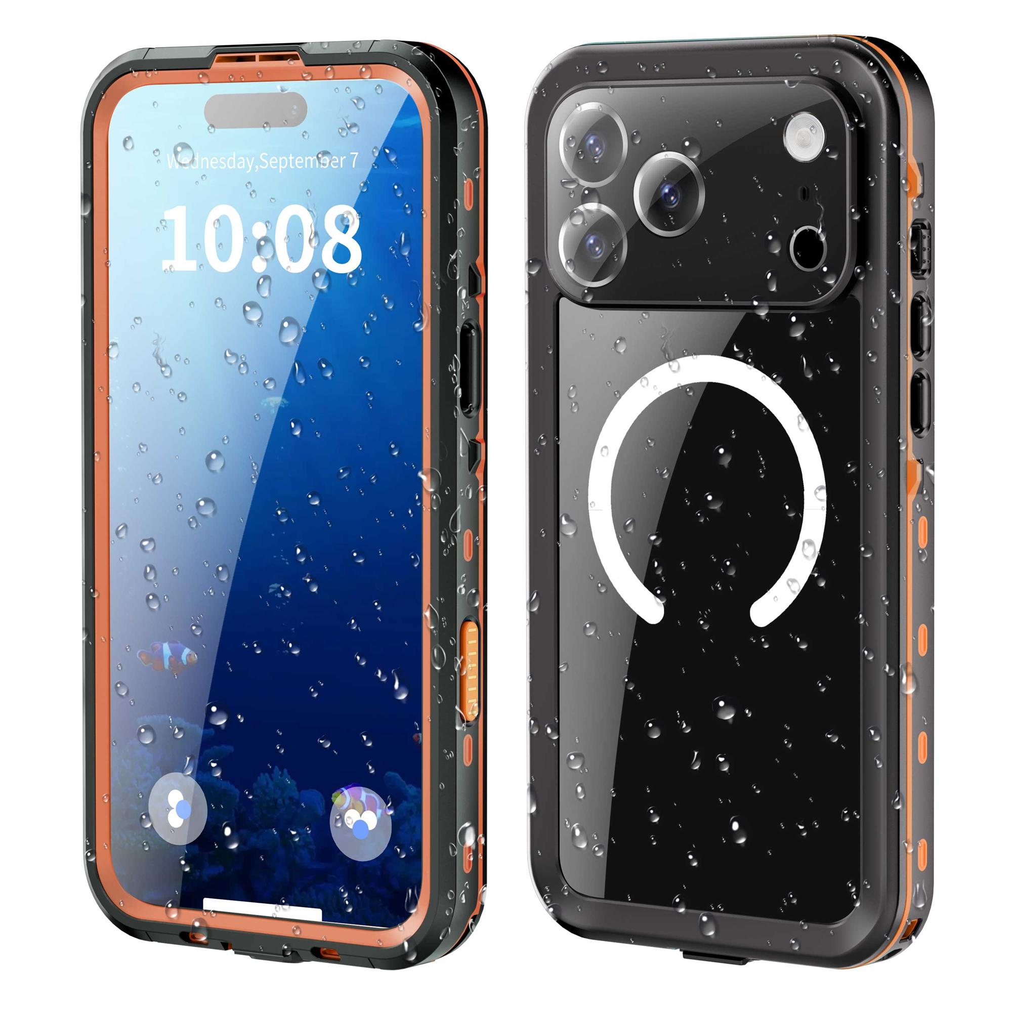 REDPEPPER Dot+ Series For iPhone 17 Pro Max Cellphone Case Compatible with MagSafe IP68 Waterproof Clear Back Phone Cover
REDPEPPER Dot+ Series For iPhone 17 Pro Max Cellphone Case Compatible with MagSafe IP68 Waterproof Clear Back Phone Cover