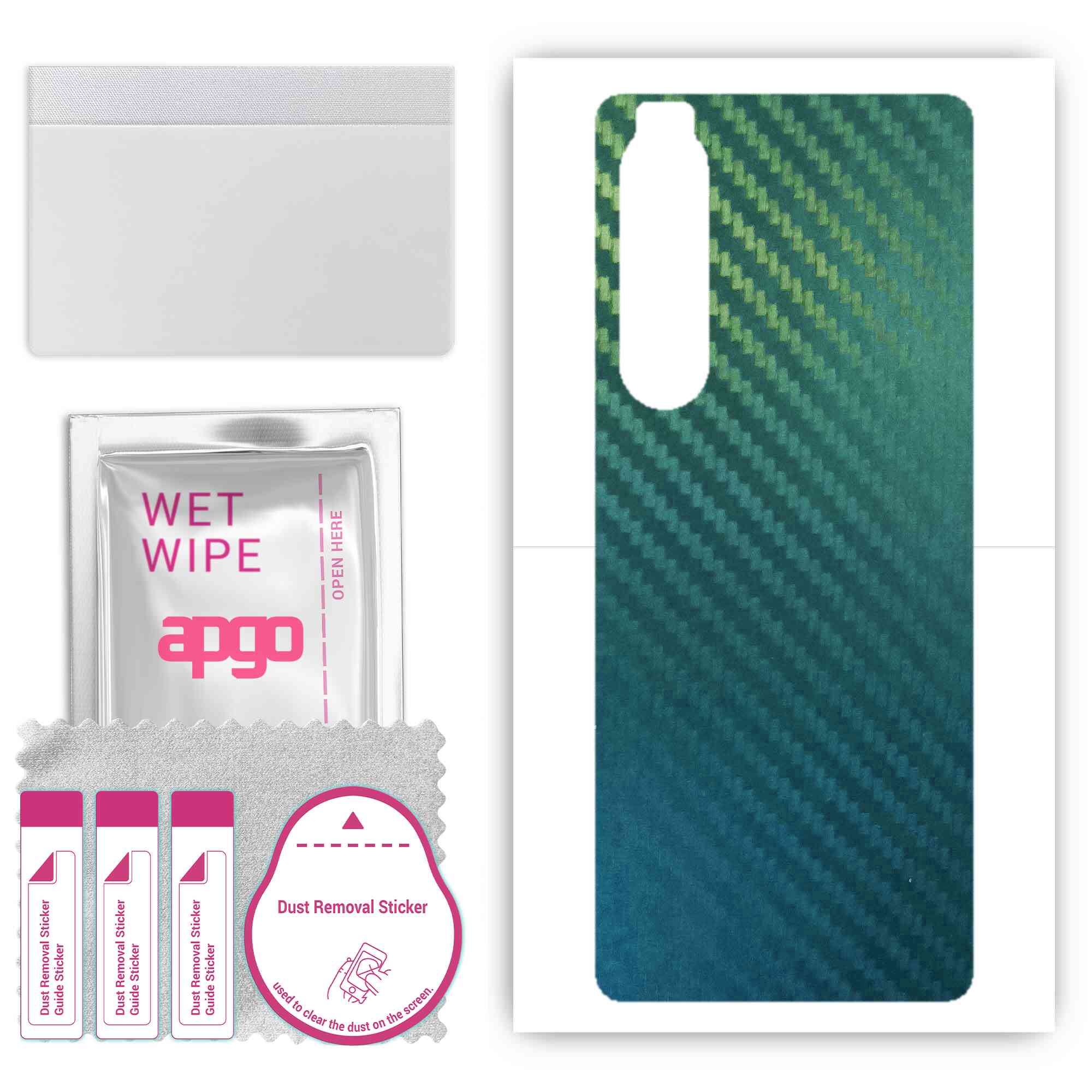 apgo Protective Skin Sticker for the back compatible with Sony Xperia 1 III, Wrap Film, Foil, Vinyl - Pattern Carbon Chameleon CAKA1
apgo Protective Skin Sticker for the back compatible with Sony Xperia 1 III, Wrap Film, Foil, Vinyl - Pattern Carbon Chameleon CAKA1