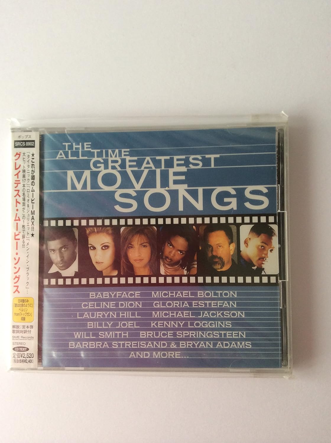 CD VARIOUS - All Time Greatest Movie Songs SRCS8902PROMO Japan ObiSoundtracks & Musicals Used
CD VARIOUS - All Time Greatest Movie Songs SRCS8902PROMO Japan ObiSoundtracks & Musicals Used