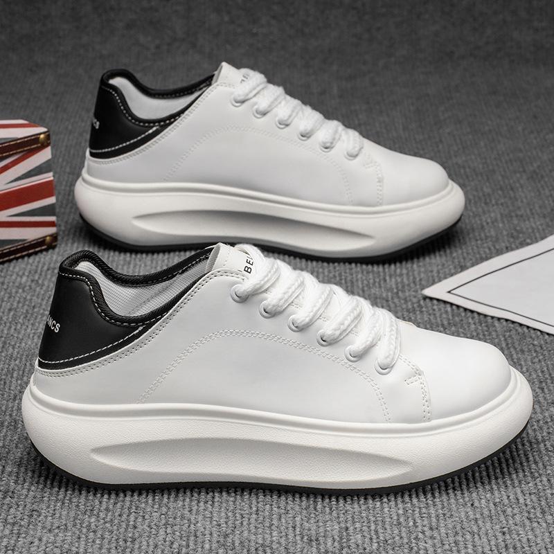 Мужская обувь модная нескользящая мужская осенняя новая легкая обувь с низким верхом универсальная повседневная обувь для скейтборда 44 чёрный