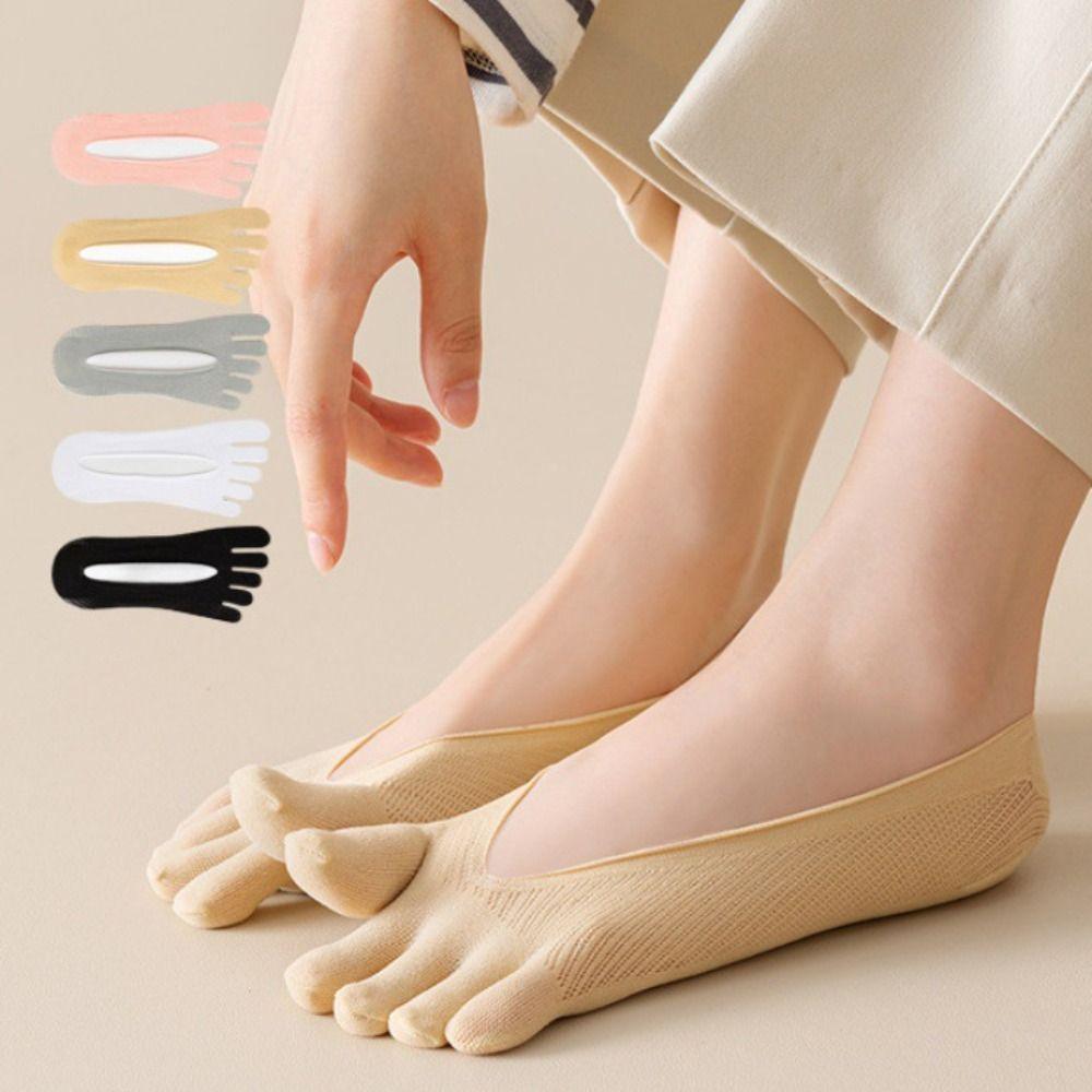 5Pairs Ultra-thin Five Finger Boat Socks Invisible Mesh Shallow Socks Simple Split Toe Socks Summer 5Pairs 
5Pairs Ultra-thin Five Finger Boat Socks Invisible Mesh Shallow Socks Simple Split Toe Socks Summer 5Pairs