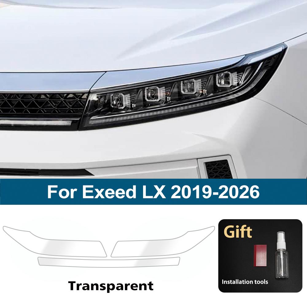 Premium High-Gloss Smoke Black TPU Car Headlight Protection Film for Exeed LX 2019-2026 Pre-Cut PPF Anti-Scratch Vinyl Kit For LX 19-26 CLR
Premium High-Gloss Smoke Black TPU Car Headlight Protection Film for Exeed LX 2019-2026 Pre-Cut PPF Anti-Scratch Vinyl Kit For LX 19-26 CLR