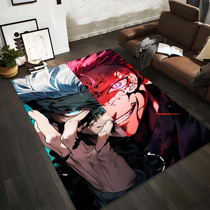 Anime Style Carpet Featuring Split Character Design Red and Blue Theme Suitable for use as an anti-slip for living room bedroom sofas 40x60cm( 15x23in )
Anime Style Carpet Featuring Split Character Design Red and Blue Theme Suitable for use as an anti-slip for living room bedroom sofas 40x60cm( 15x23in )