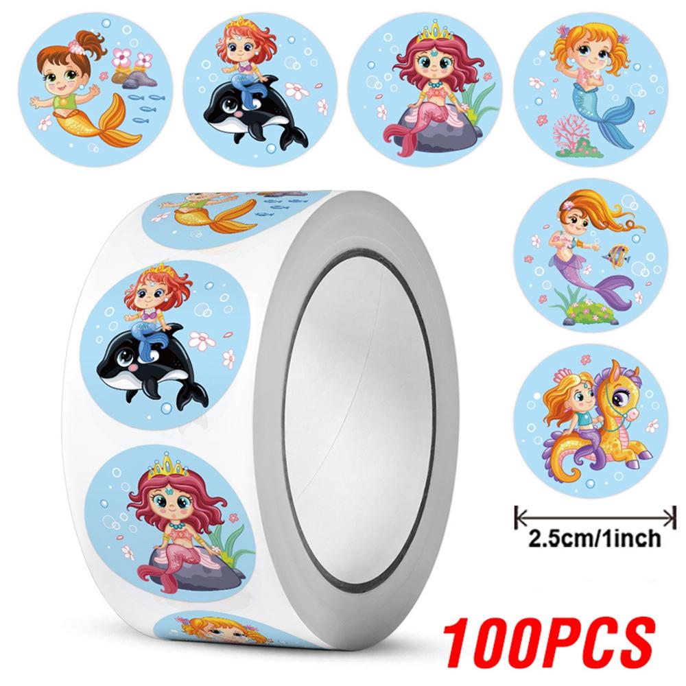 100-500pcs Cartoon Mermaid Round Sticker Label Scrapbook Envelope Seal Scrapbooking School Teacher Gift for Kids Reward Stickers
100-500pcs Cartoon Mermaid Round Sticker Label Scrapbook Envelope Seal Scrapbooking School Teacher Gift for Kids Reward Stickers