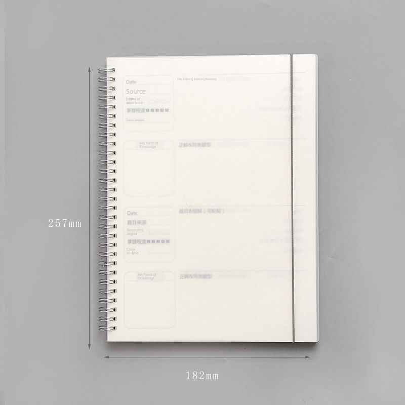 Grade Three Class Two Minimalist Loose-Leaf Coil Notebook for Correction Notebook Correction Noteboy Storage Classification Correction Noteboy K B5PP coil wrong Problem Book Z(80 sheets)
Grade Three Class Two Minimalist Loose-Leaf Coil Notebook for Correction Notebook Correction Noteboy Storage Classification Correction Noteboy K B5PP coil wrong Problem Book Z(80 sheets)