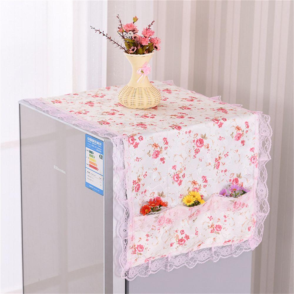 Home Decor New Floral Pattern Refrigerator Cover Dust Cover Flower Pink Purple Lace Hanging Bag Cloth Cover Art Cloth Household рожевий
Home Decor New Floral Pattern Refrigerator Cover Dust Cover Flower Pink Purple Lace Hanging Bag Cloth Cover Art Cloth Household рожевий