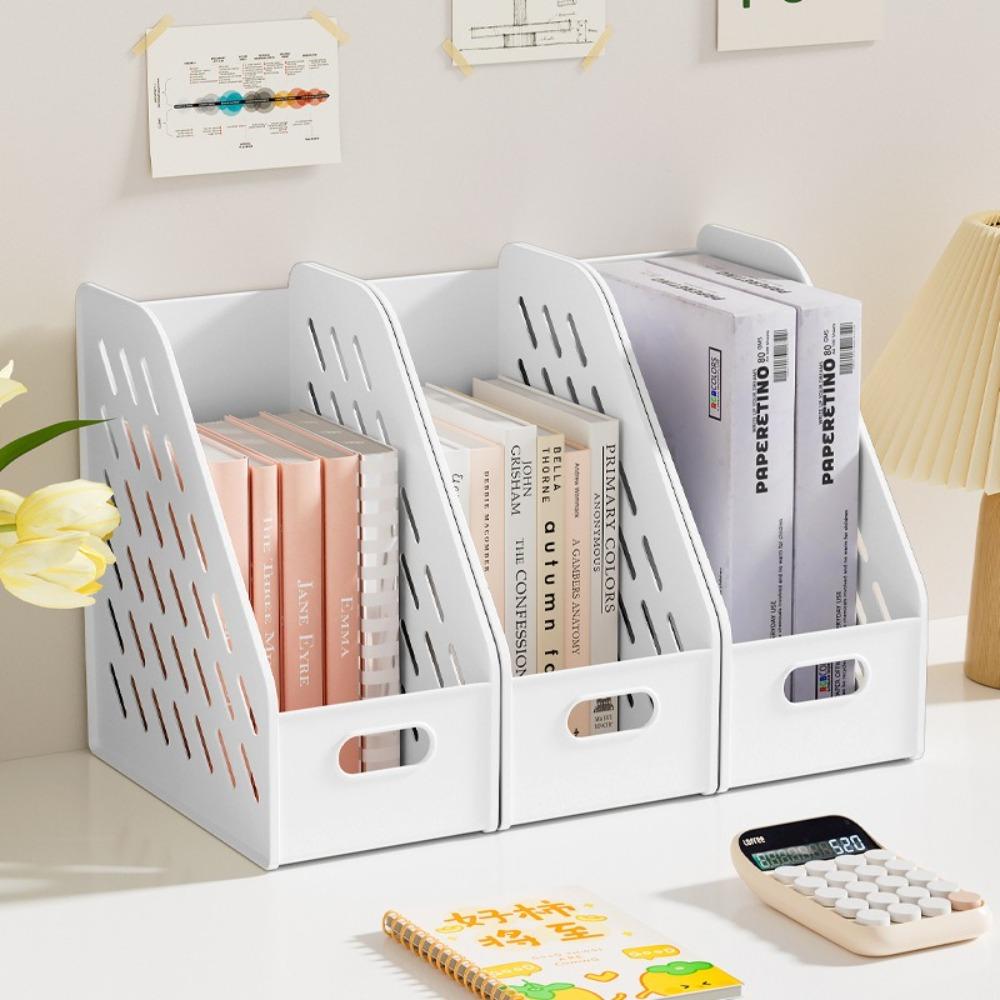 Large Capacity Bookend Stand Hollowed-out File Document Organizer Rack for Home Office S
Large Capacity Bookend Stand Hollowed-out File Document Organizer Rack for Home Office S