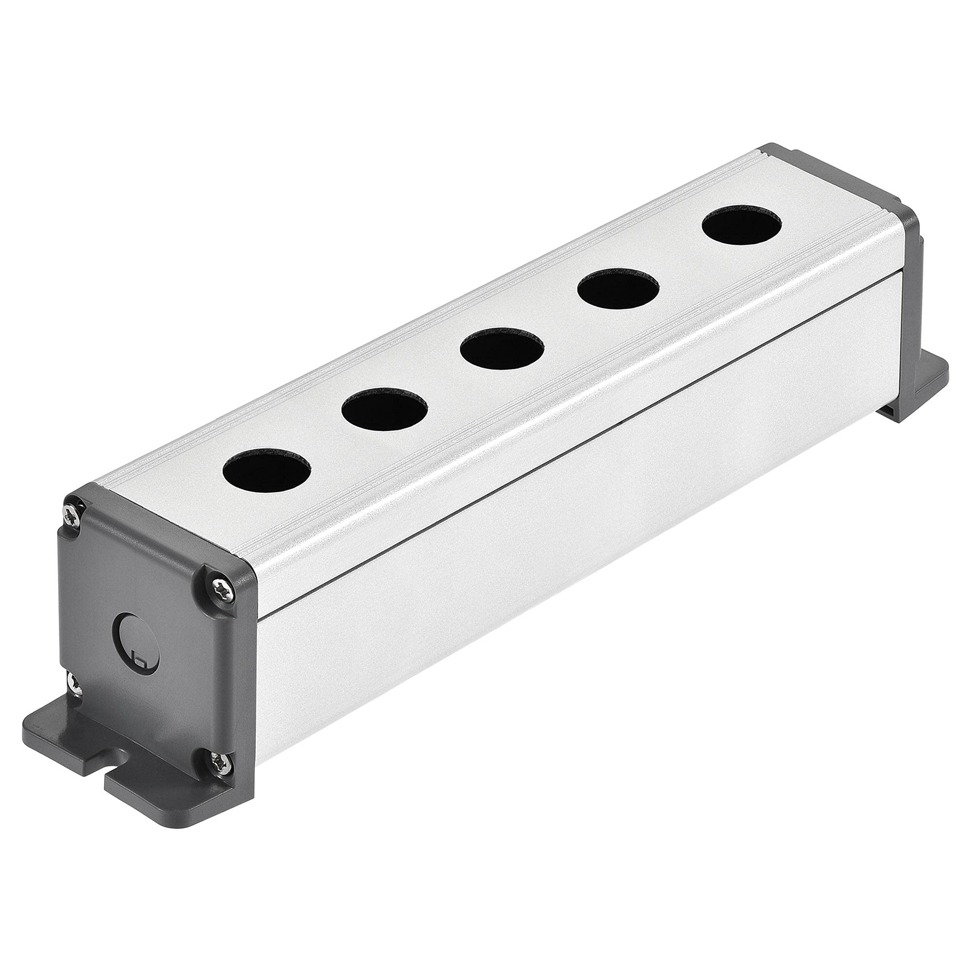 uxcell Push Button Switch Box, Switch Button Station Box with PG7 Cable Gland and Mounting Base, Aluminum, 5 Holes, 16mm
uxcell Push Button Switch Box, Switch Button Station Box with PG7 Cable Gland and Mounting Base, Aluminum, 5 Holes, 16mm