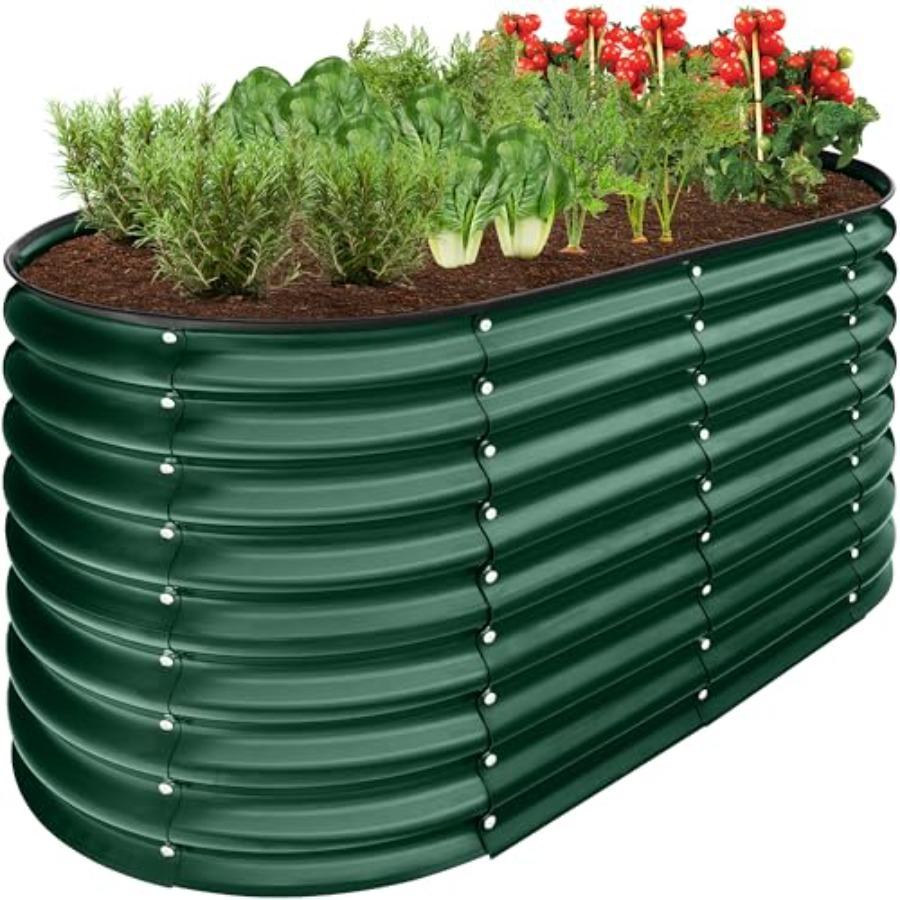 4x2x2ft Outdoor Metal Raised Garden Bed Oval Deep Root Planter Box for Vegetables Flowers Herbs and Succulents w 101 Gallon Cci United States
4x2x2ft Outdoor Metal Raised Garden Bed Oval Deep Root Planter Box for Vegetables Flowers Herbs and Succulents w 101 Gallon Cci United States