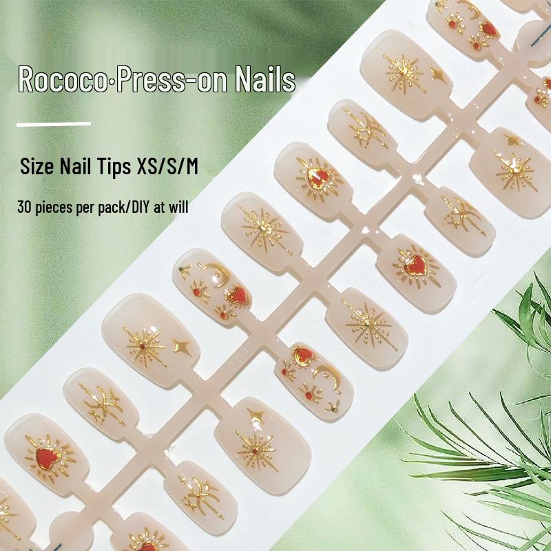 Sun, Moon, & Stars Gilded Nail Art: Hand-Painted, Metal, Moroccan Pre-Made Nail Patches.
Sun, Moon, & Stars Gilded Nail Art: Hand-Painted, Metal, Moroccan Pre-Made Nail Patches.