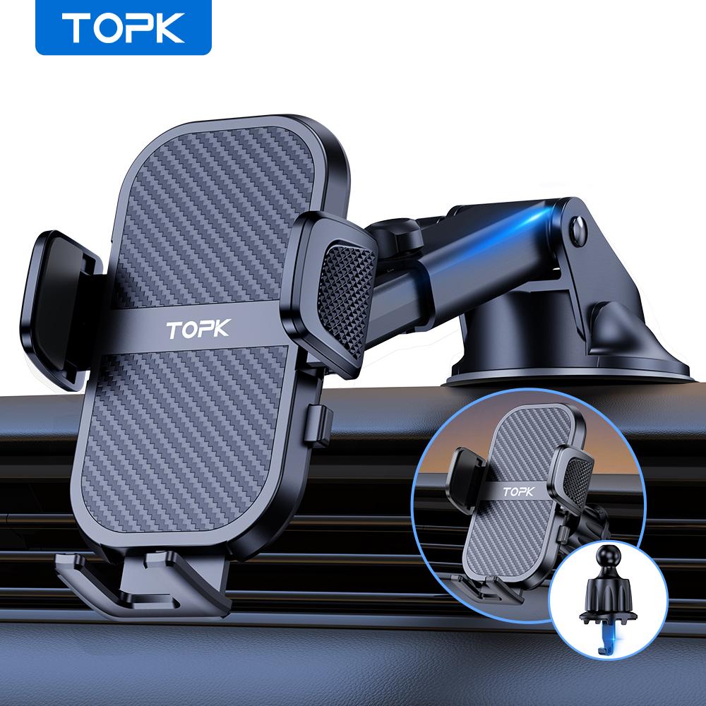 TOPK Car Phone Holder Super Stable Car Phone Mount for Car Dashboard/Windscreen/Air Vent Compatible with All Mobile Phone чёрный
TOPK Car Phone Holder Super Stable Car Phone Mount for Car Dashboard/Windscreen/Air Vent Compatible with All Mobile Phone чёрный
