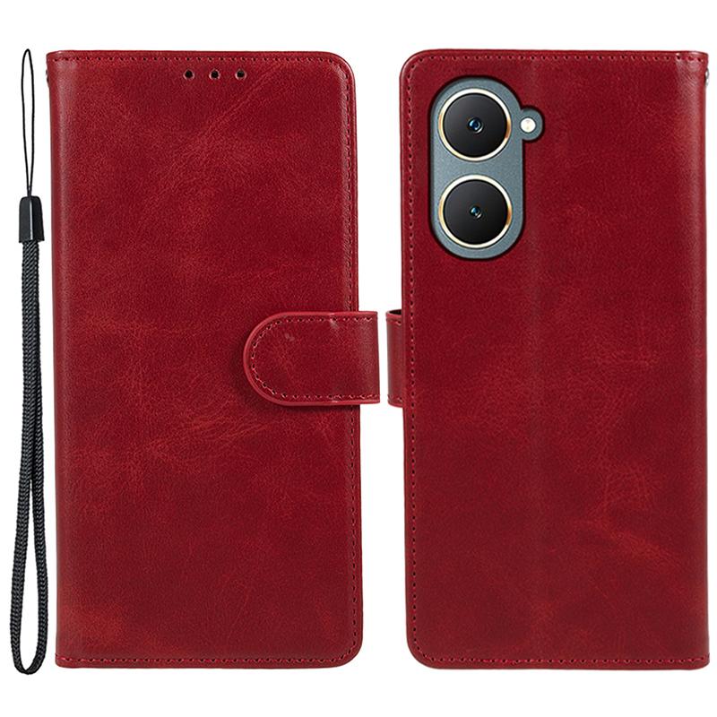 For vivo Y03 Wallet Case Calf Texture Folio Flip Leather Phone Cover Red
For vivo Y03 Wallet Case Calf Texture Folio Flip Leather Phone Cover Red