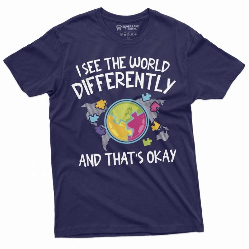 Autism I See The World Differently Shirt Autism Awareness Tee Awareness Day T Shirt Gifts Outdoors High Quality Shortsleev Tee 4XL
Autism I See The World Differently Shirt Autism Awareness Tee Awareness Day T Shirt Gifts Outdoors High Quality Shortsleev Tee 4XL