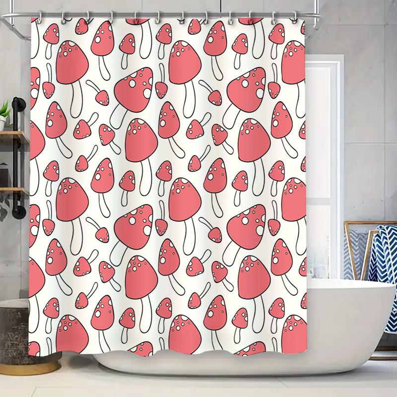 Red Mushroom Pattern Shower Curtain Cute Unique Decor For Your Bathroom W60H190(CM)-1 Pcs
Red Mushroom Pattern Shower Curtain Cute Unique Decor For Your Bathroom W60H190(CM)-1 Pcs