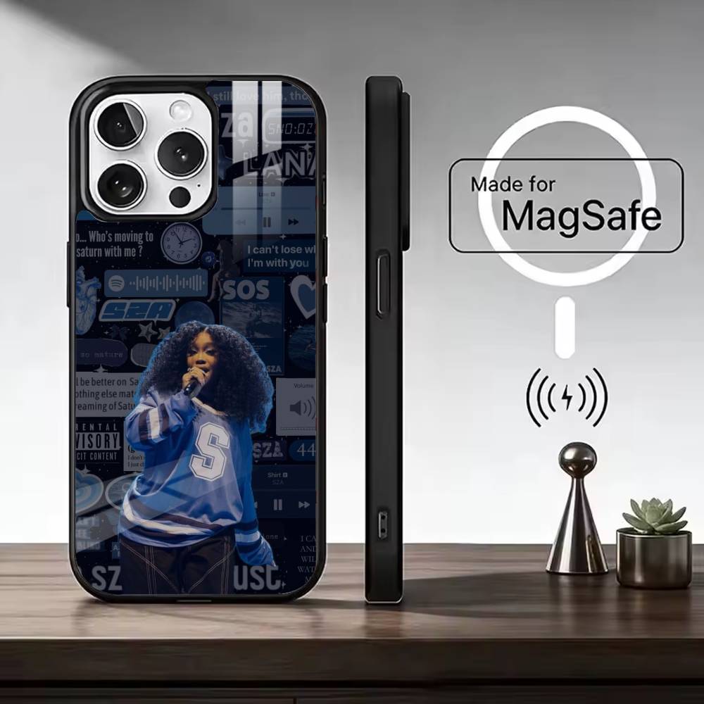 Fashion Singer For S-SZA For Magsafe Phone Case for iPhone 17 16 15 14 13 12 11 Series Wireless Charging iPhone12ProMax
Fashion Singer For S-SZA For Magsafe Phone Case for iPhone 17 16 15 14 13 12 11 Series Wireless Charging iPhone12ProMax
