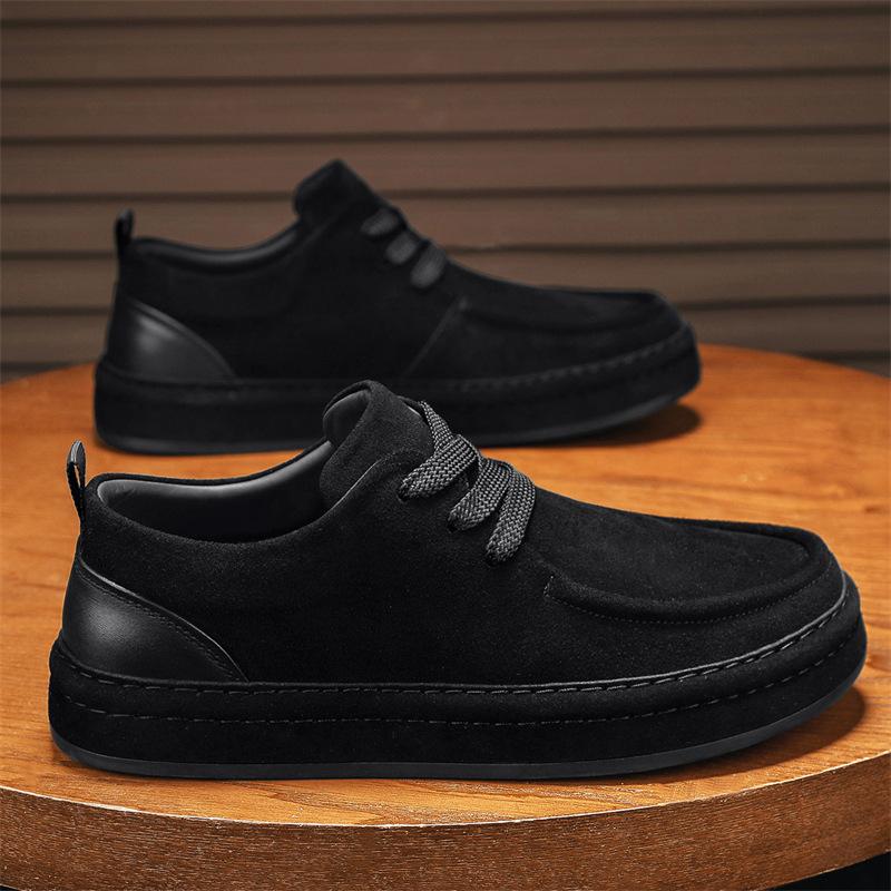 Fashion Brown Men Suede Casual Shoes Autumn New Daily Comfy Flat Shoes British Men Thick-Soled Lace-up Sneakers Tennis Masculino 39 чорний
Fashion Brown Men Suede Casual Shoes Autumn New Daily Comfy Flat Shoes British Men Thick-Soled Lace-up Sneakers Tennis Masculino 39 чорний