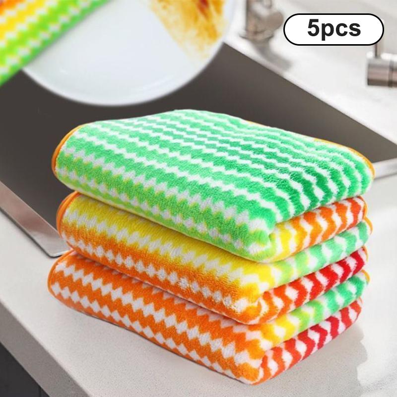 5Pcs/10Pcs/20Pcs Rainbow Rags Kitchen Dish Cloths Microfiber Absorbent Cleaning Cloth Multipurpose Household Cleaning Tools A
5Pcs/10Pcs/20Pcs Rainbow Rags Kitchen Dish Cloths Microfiber Absorbent Cleaning Cloth Multipurpose Household Cleaning Tools A