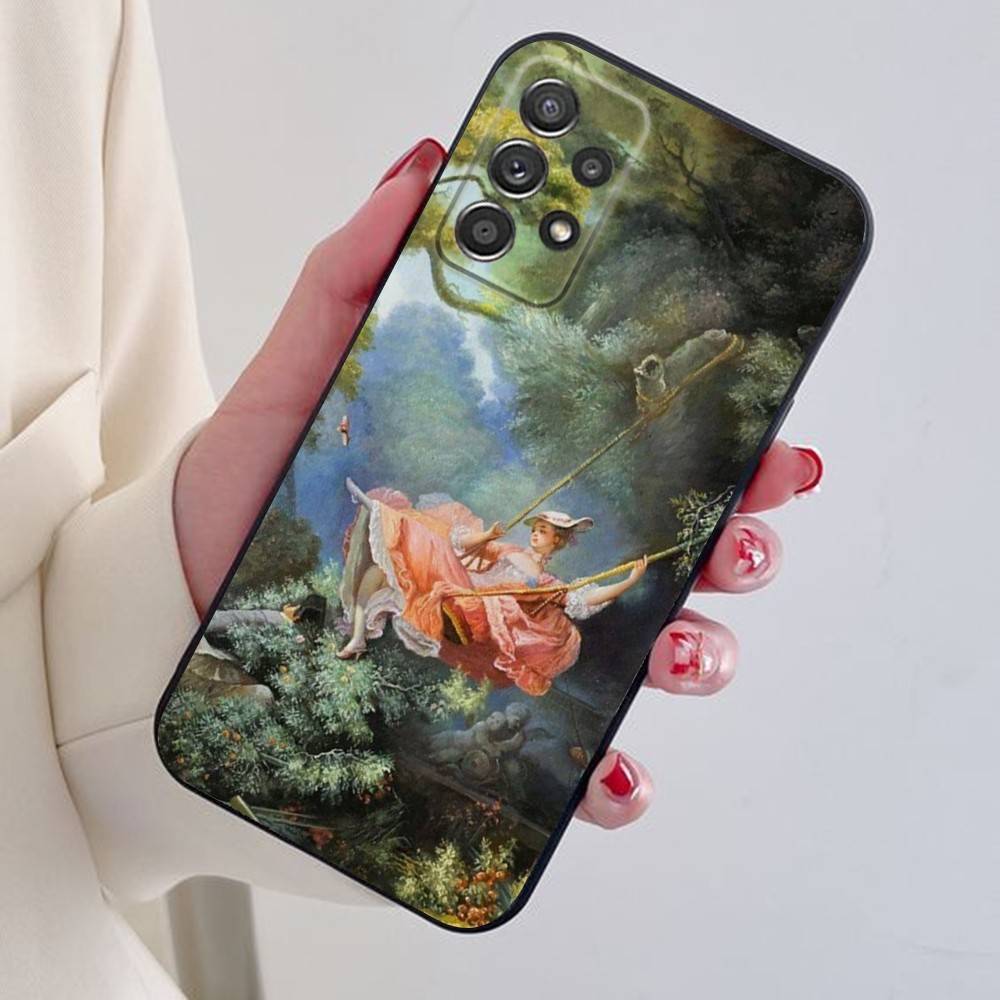 Art Painting Fragonard Phone Case For Samsung S25,24,21,22,23,30,Ultra,20,Plus Black soft silicone case SamsungS23u5G
Art Painting Fragonard Phone Case For Samsung S25,24,21,22,23,30,Ultra,20,Plus Black soft silicone case SamsungS23u5G