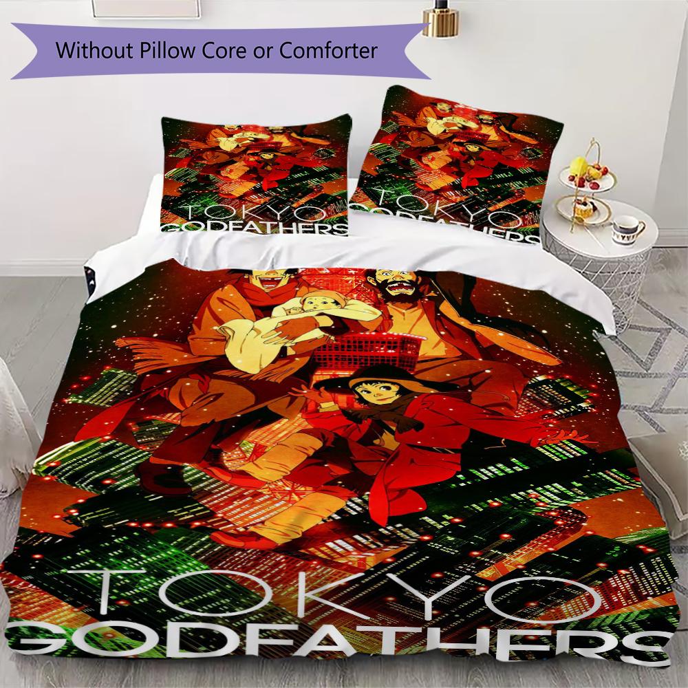 Tokyo Godfathers Pattern Bedding uilt Set uilt Cover Pillowcase Home Decoration Birthday Gift (1 * duvet cover + 2 * pillowcase without core)221 135x200cm
Tokyo Godfathers Pattern Bedding uilt Set uilt Cover Pillowcase Home Decoration Birthday Gift (1 * duvet cover + 2 * pillowcase without core)221 135x200cm