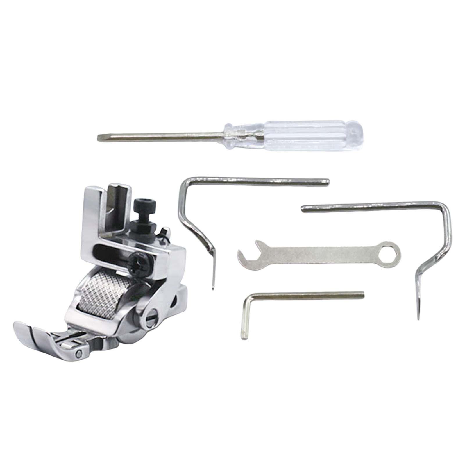 Adjustable Industrial Sewing Machine Presser Foot Flat Bed Steel Roller Guide Foot Tool for Textile Crafts
Adjustable Industrial Sewing Machine Presser Foot Flat Bed Steel Roller Guide Foot Tool for Textile Crafts
