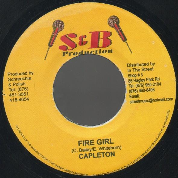 7inch Record CAPLETON - Fire Girl NONE S & B Productio 2005 Jamaica Reggae, Ska & Dub Used
7inch Record CAPLETON - Fire Girl NONE S & B Productio 2005 Jamaica Reggae, Ska & Dub Used